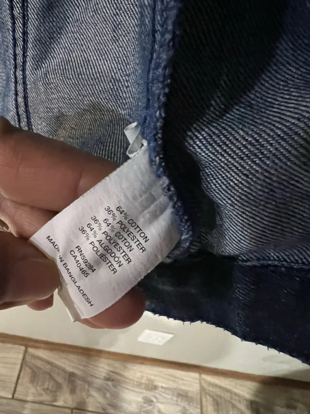 The Children's Place Dark Blue Denim Jean Jacket Cotton Blend Size 4T EUC